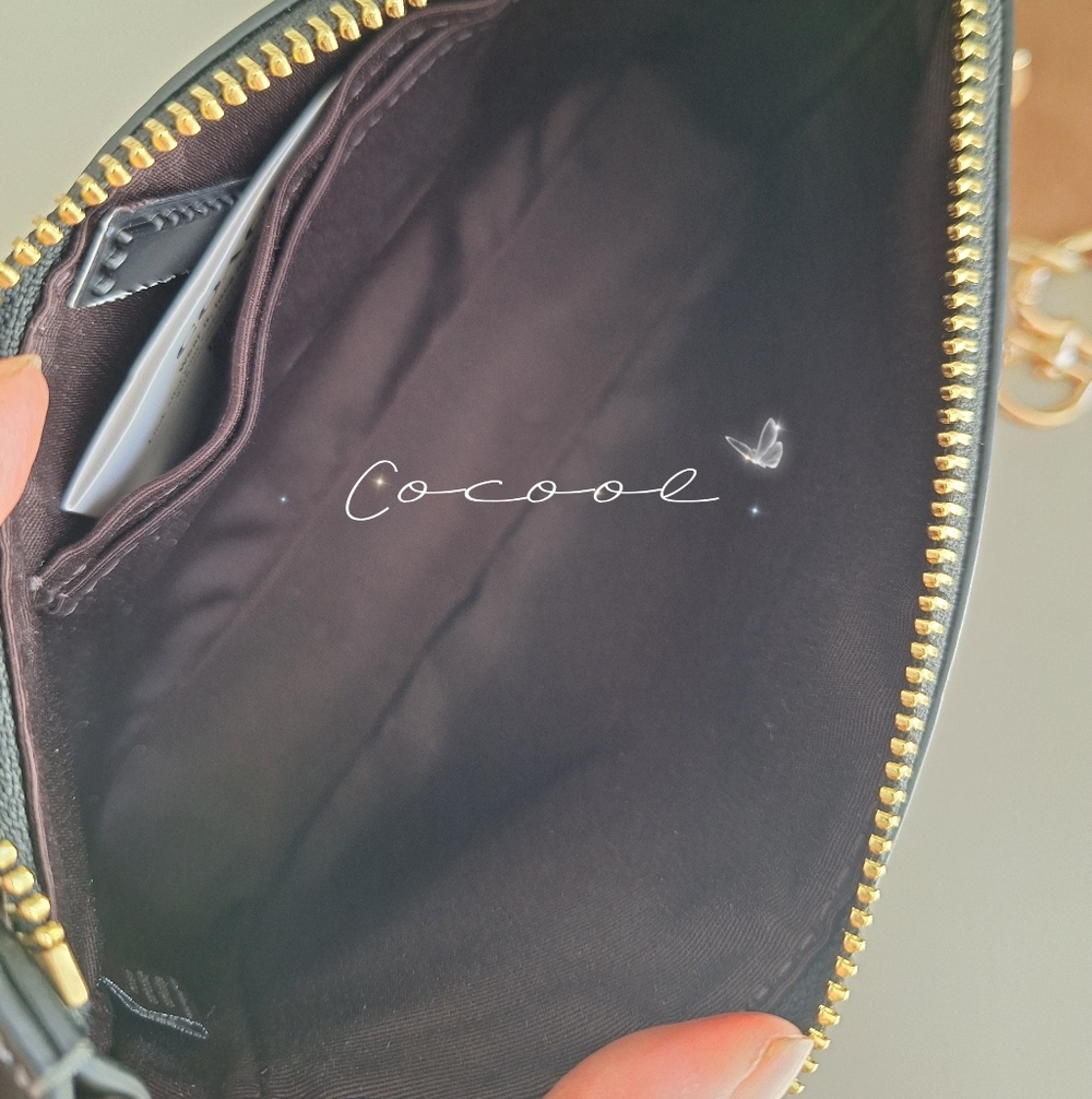 NWT Coach Nolita 19 In Signature Canvas With Cherry Print Plus Extended Chain - Picture 6 of 12